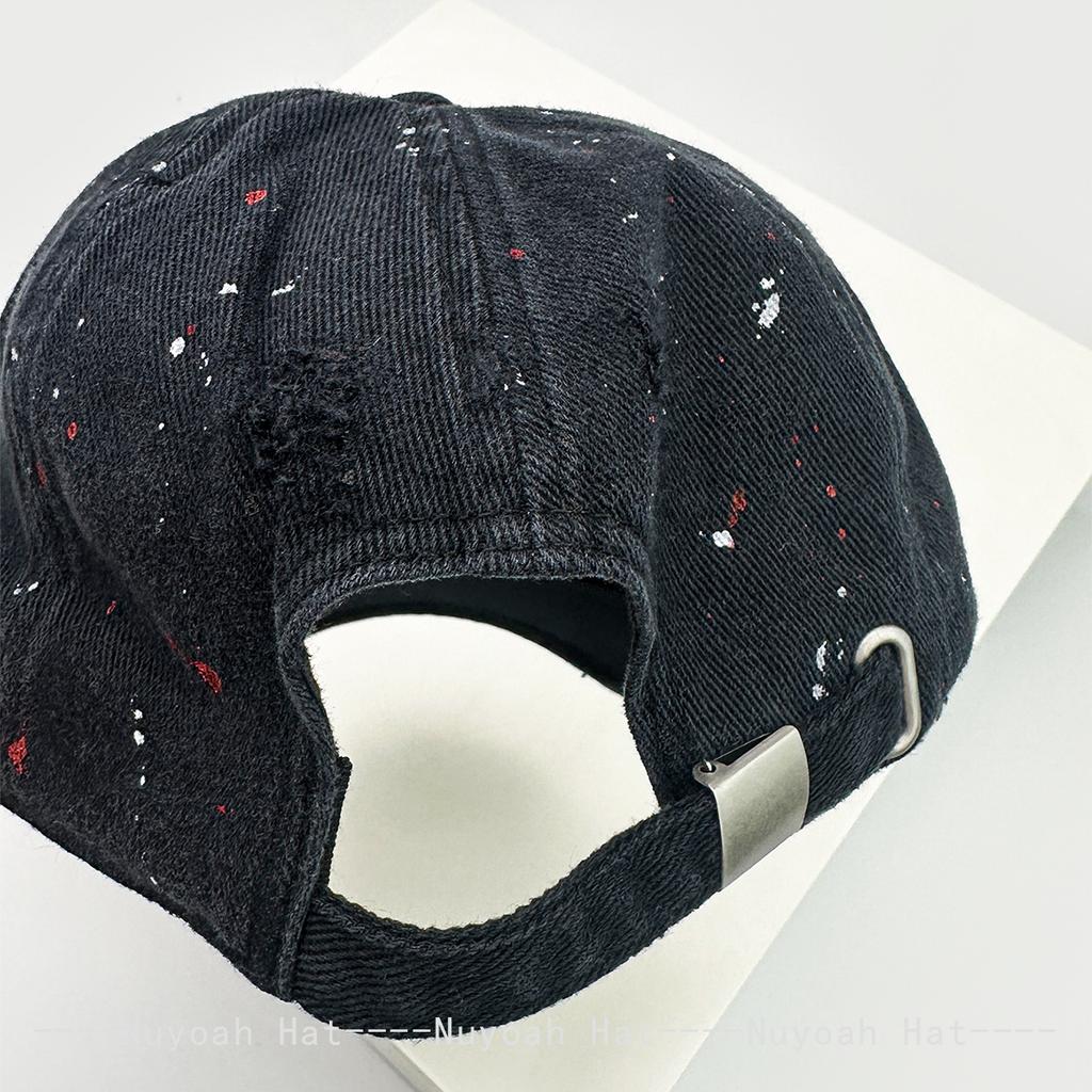 New Unisex Broken Style Letter Star Niche Baseball Hats Mesh Sunshade Personal Versatile Camo Peaked Caps Fashion Distress Retro
