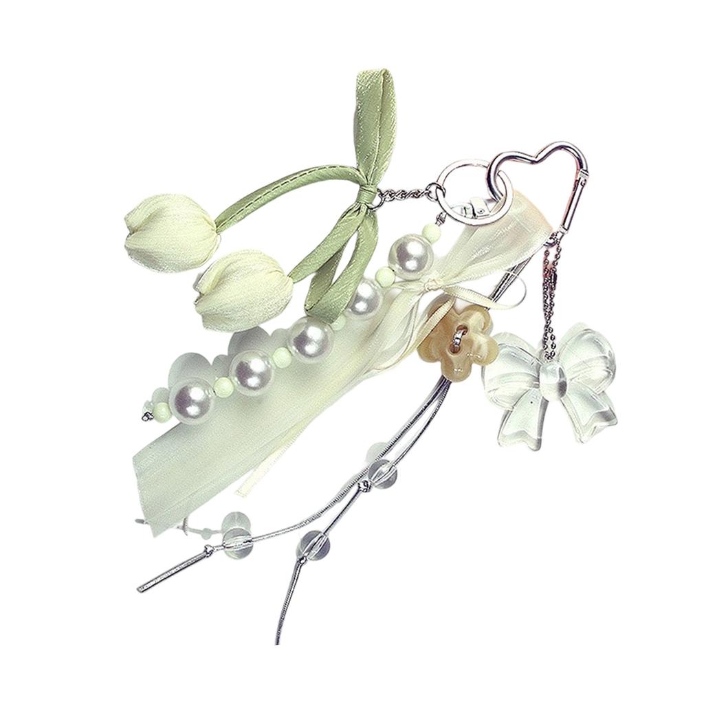 Charm Bowknot Key Holder Flower Bag Accessory Stylish Purse Embellishment Unique Key Accessories for Everyday Use