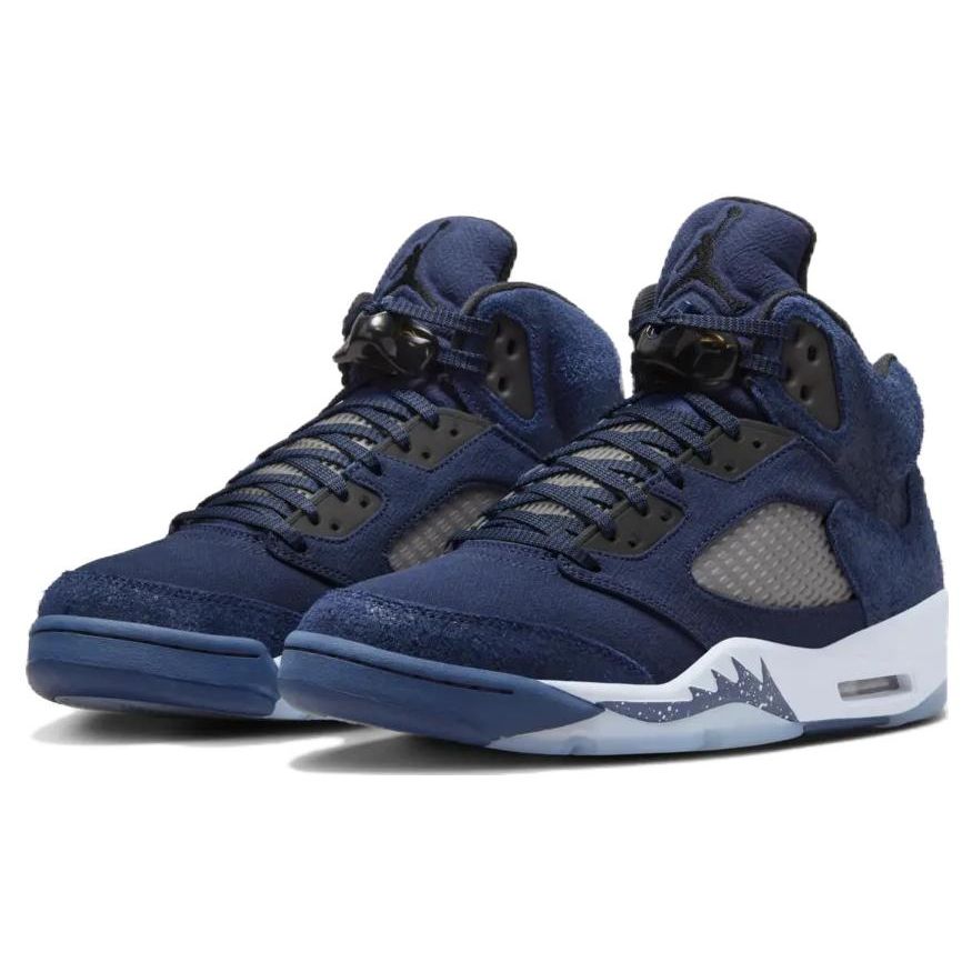 נעלי סניקרס לגברים Air Jordan 5 רטרו SE נייבי חצות כחול שחור אפור כדורגל FD6812-400