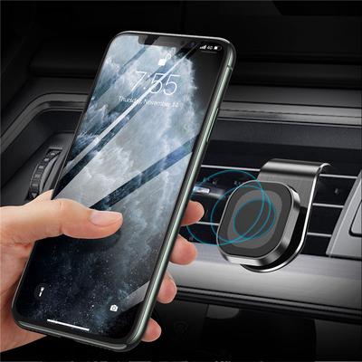 Metal Magnetic Car Phone Holder For iPhone Xiaomi Samsung 360 Rotation Mobile Phone Magnet Stand