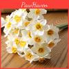 Elegant 6pcs Silk Narcissus Daffodil Bouquet For Lush Wedding And Home Decor