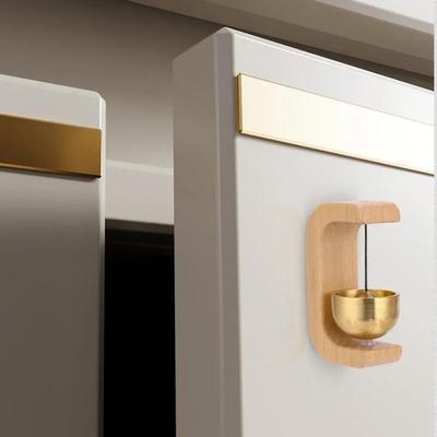 Hölzerne Windspiele Drahtlose Türklingel Eingangstürklingel Dekorative Windglocke für Hausöffnung & Veranda & Garten Hängende Dekoration