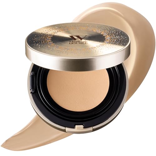Everlife Bi-Kojun Perfect Meshed Double Medicated Cushion Foundation, 13g [Quasi-drug] (High Coverage, Wrinkle Improvement, Age Spot Prevention, Skin