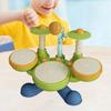Wear Resistant Kids Drum Set Light Up Musical Montessori Toys Safe Jazz Drum Set Toys  For Children