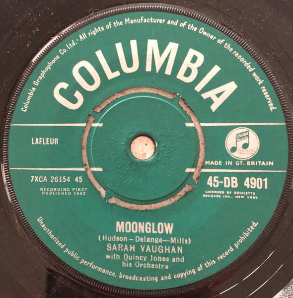 

7inch Record SARAH VAUGHAN Moonglow 45DB4901 COLUMBIA 1962 UK CountryFolk Used