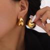 Creative Geometric Water Drop Earrings: Unique Titanium Steel Fashion Accessories