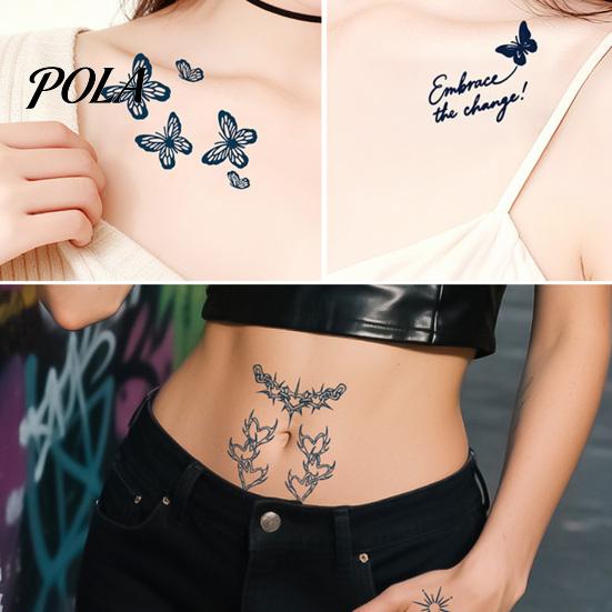 3 Pezzi Adesivi Tatuaggio Impermeabili per Uomo Donna, Viso Corpo Braccio Petto Spalla Coscia Vita Tatuaggio Temporaneo Decalcomania, Tatuaggio Finto Body Art a Lunga Durata