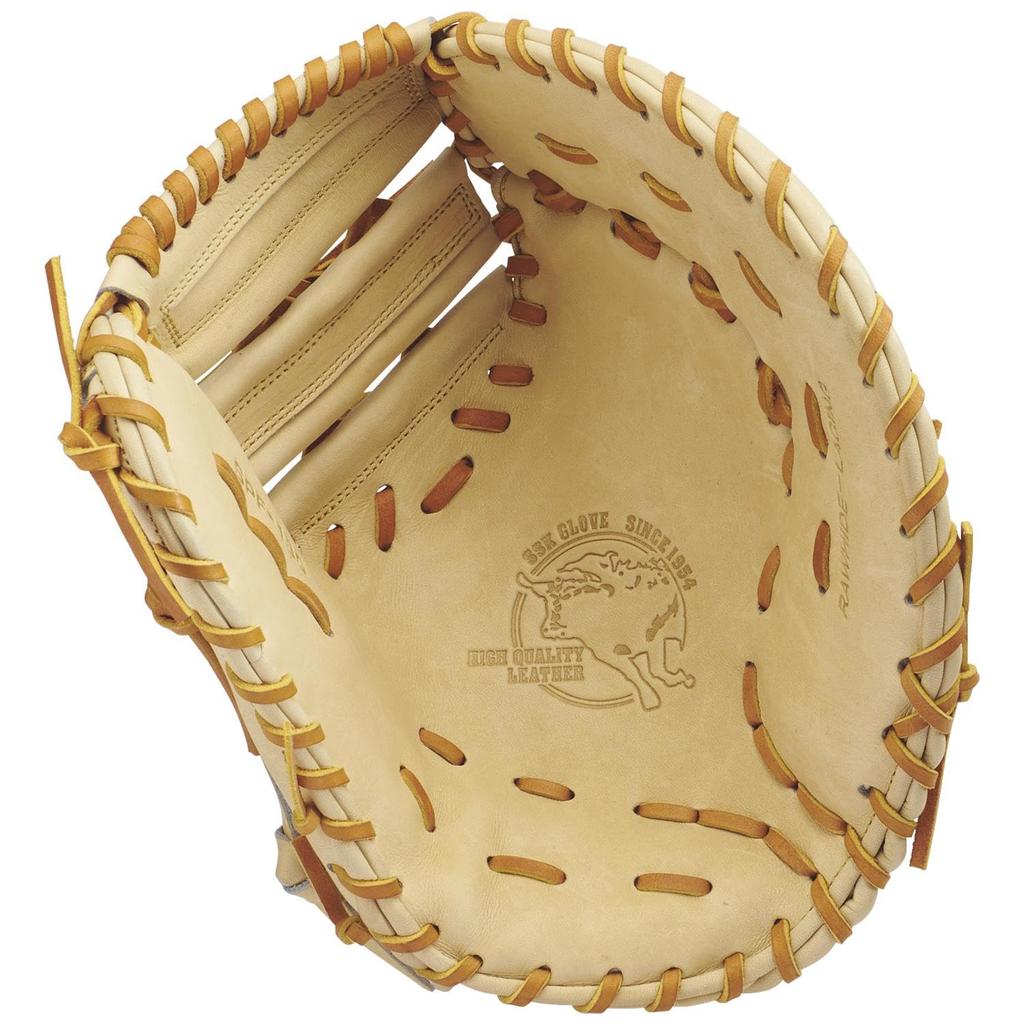 SSK Baseball Hard Special Selection First Large Mitt, Series, Baseman's Mitt, SPF130, Camel/Tan (1247), (Right-Handed Throw)