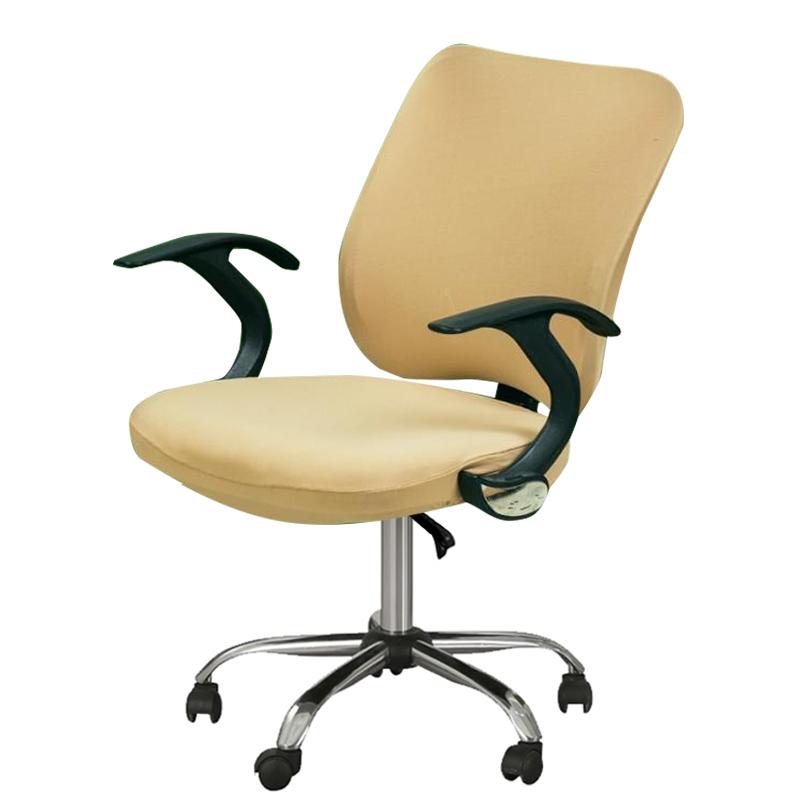 2ks/set Kancelářský potah na dělenou židli Elastický zvedák otočného křesla Skluzný potah na židli Snímatelný potah sedáku Chránič nábytku