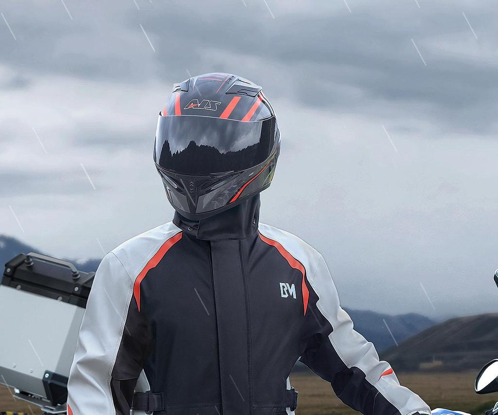 Pánský voděodolný větruodolný motocyklový pláštěnkový set a kalhoty