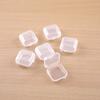 100 Pcs Finishing Mini Storage Box Transparent Square Plastic Case Jewelry Storage Case  Girls Women