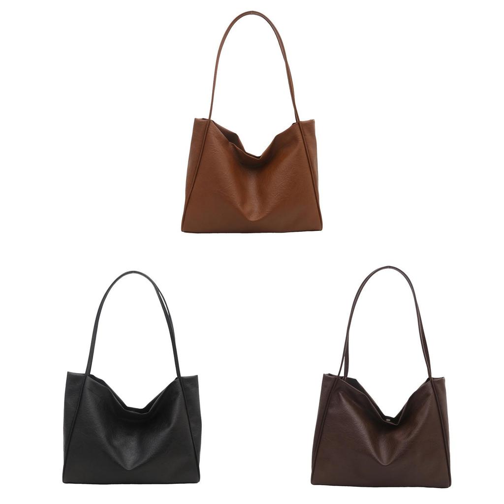 Pu Large Tote Bag For Women With Magnetic Closure And Inner Pocket For Daily Use