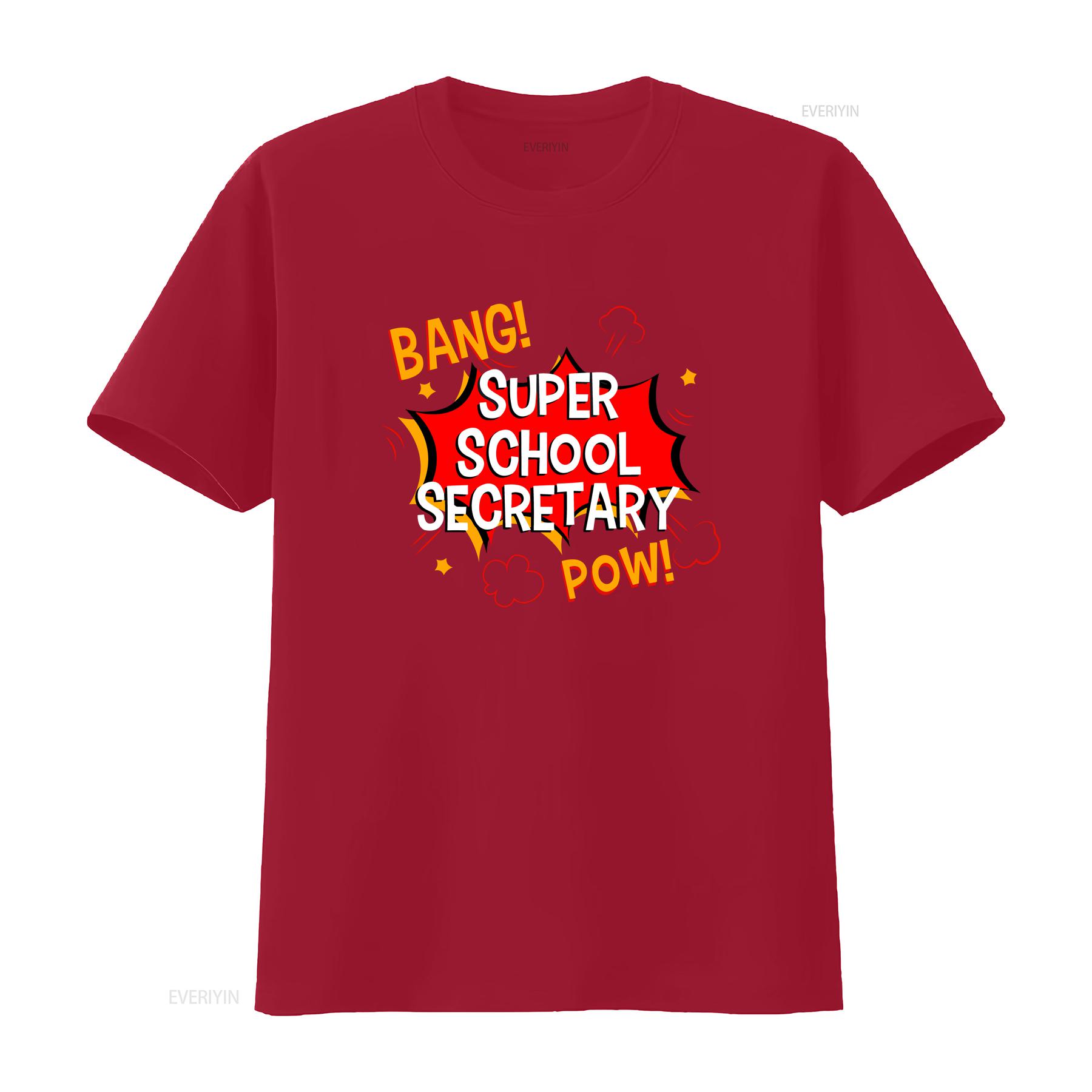 Super School Secretary T Shirt For Assistant Receptionist Secretarial Assistance Administrative Support Executive vintage S