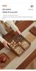 Solid Wood Compartmented Snack and Candy Box - Round Corner Wedding Decoration Gift