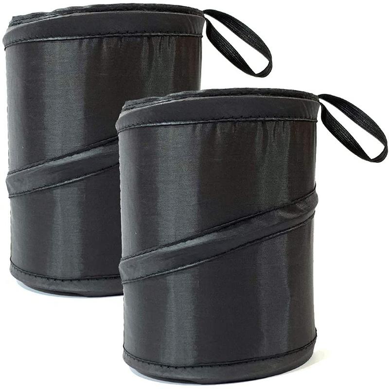 Foldable Car Trash Can Portable Vehicle Garbage Bin Pop-Up Waterproof Bag Waste Basket Auto Interior Accessories