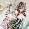 70cm Crumpled Scarf Kerchief Print Square Scarves Women DIY Hair Band Ribbon Headscarf Bandanas Headband Neck Wraps Neckerchief