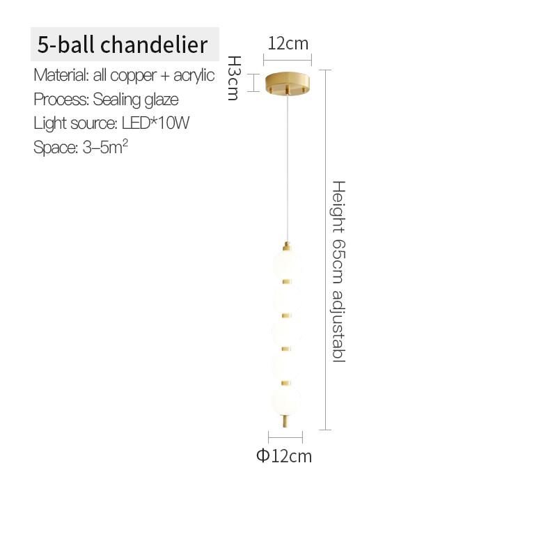 Minimalist Dining Room Chandelier Living Room Light Modern Brass Full Copper Designer Bar Bar Apartment Fashion Light Fixtures