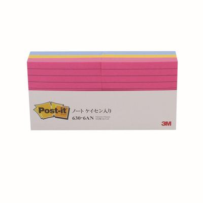 Post-it ligné néon 75 x 75 100 feuilles x 6, notes, couleur, mm, blocs, 630-6AN