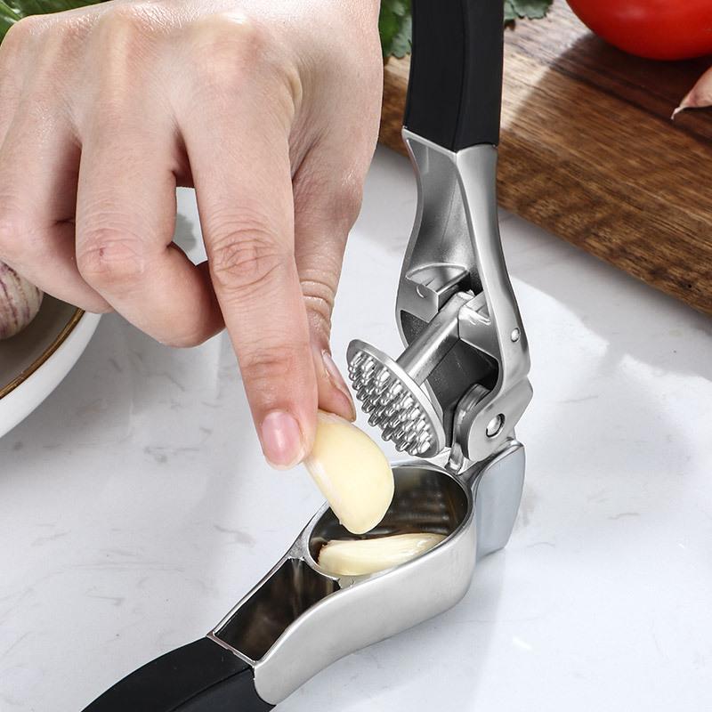 Garlic Peeler Kitchen Accessories Manual Minced Garlic Garlic Tongs Household Kitchen Tools Gadgets Dining Bar Home Garden