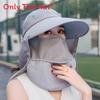 Sun Protection Cap For Women With Large Brim And Detachable Top For Summer Outdoor Activities
