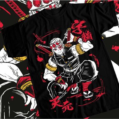 Ze Nitsu Charcoal Jiro Demon Slayer Blade Black Shirt Mens Tshirt SpringSummer New Product Unisex Casual Tshirt