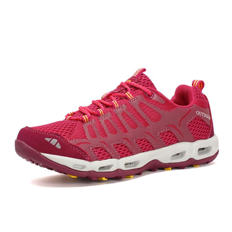 Hiking Shoes Men Women Low Cut Mesh Outdoor Casual Water Wading Oversized Breathable Couple