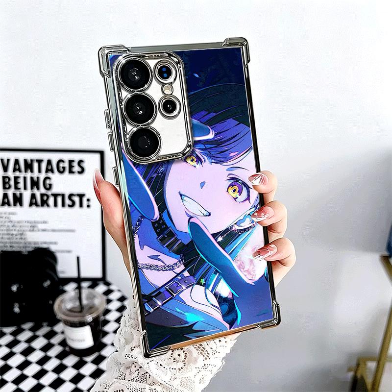 Oshi No Ko Anime Soft Phone Case For Samsung Galaxy S26 Ultra S25 Edge S24 FE S23 Plus S22 S21 + S20 Plating Anti-Fall Fundas