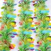 Glitter Spring Easter Garlands Stripe Colorful Eggs DIY Wreath Decoration  Easter Party