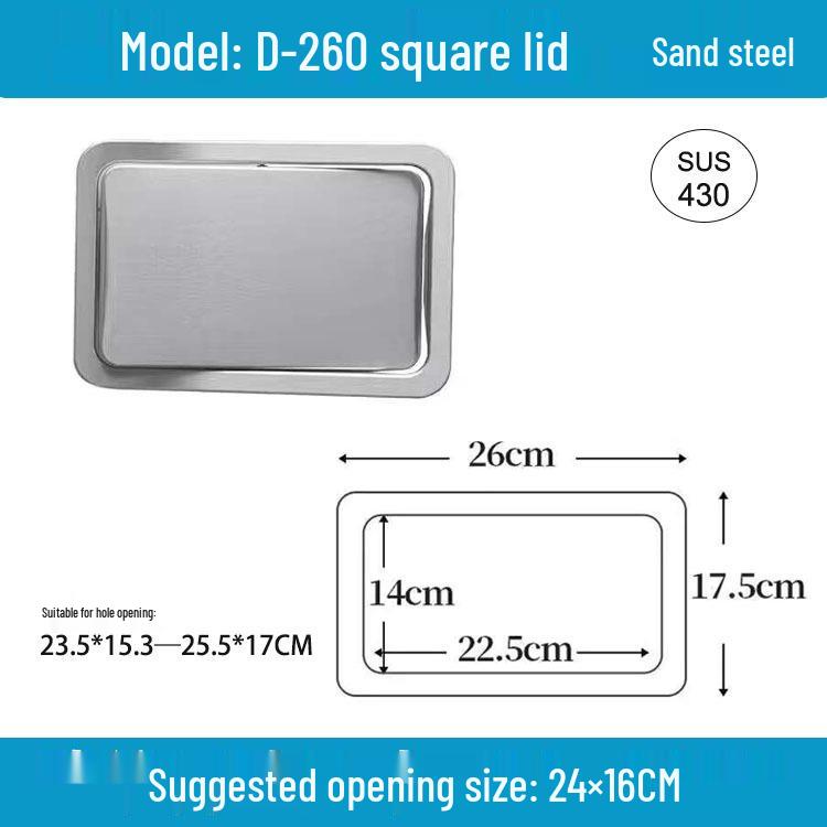 Runder versenkbarer Mülleimer mit Schwingdeckel für die Arbeitsplatte