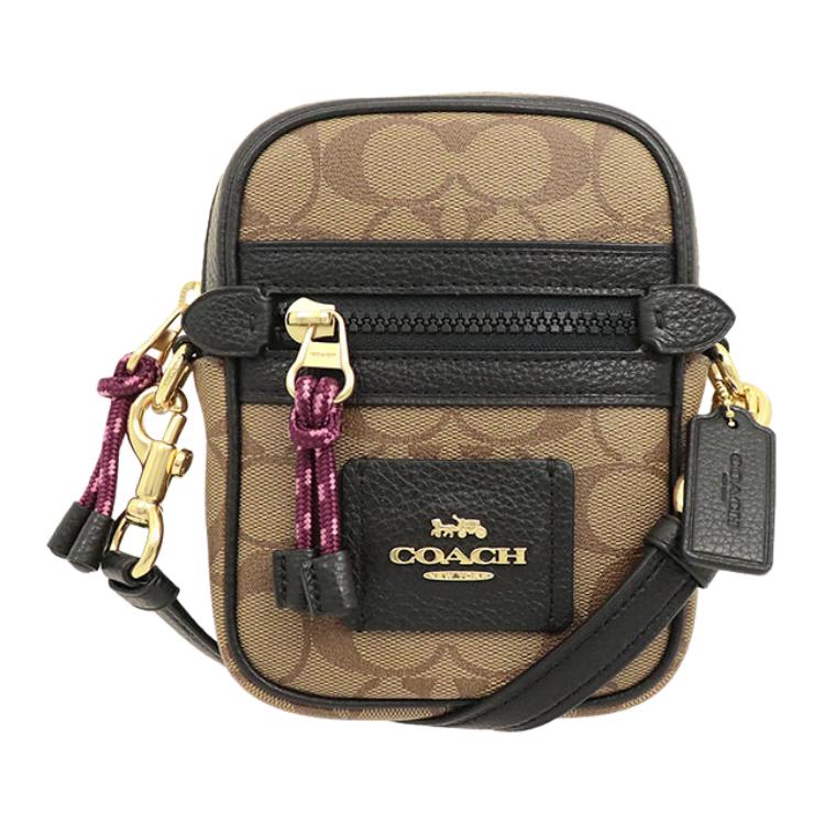 

Coach Phoebe 13 Fashionable Versatile Monogram Leather Shoulder Crossbody Bag Mini Women bags Brown 80384-IMCBI Basic Set (Bag+Dust Bag)