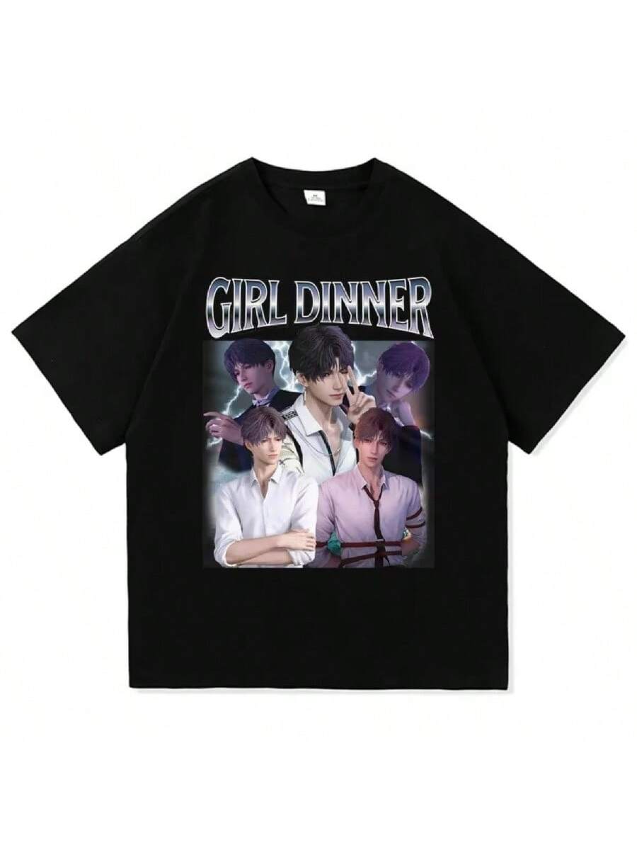 

Vintage Rafayel Love And Deepspace T Shirt Hot Fashion Women Harajuku Graphic Game T-Shirt High Quality Women Tees Shirts XXXXXL чёрный