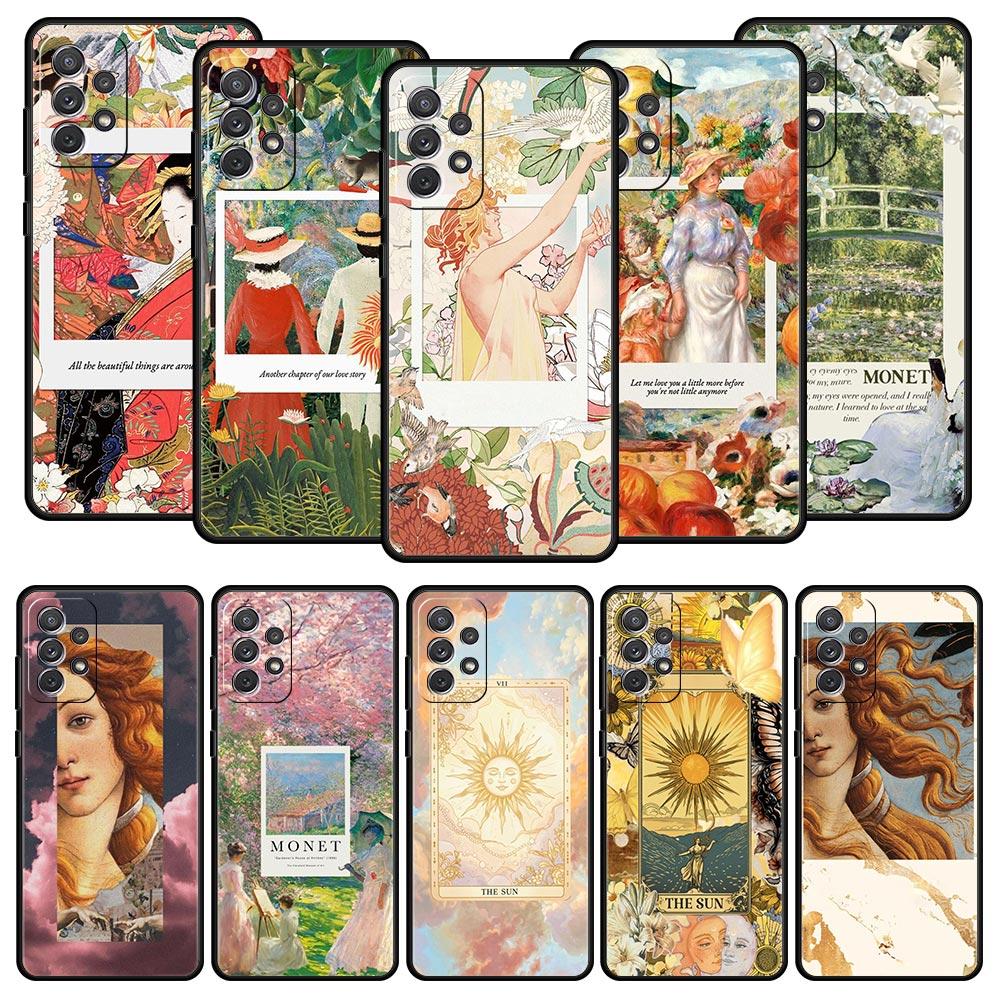 aesthetic collage Venus Phone Case for Samsung A17 A13 A15 A25 A35 A51 A55 A71 A21S A11 A31 A41 A23 A53 A73 5G A03S A05s Cover