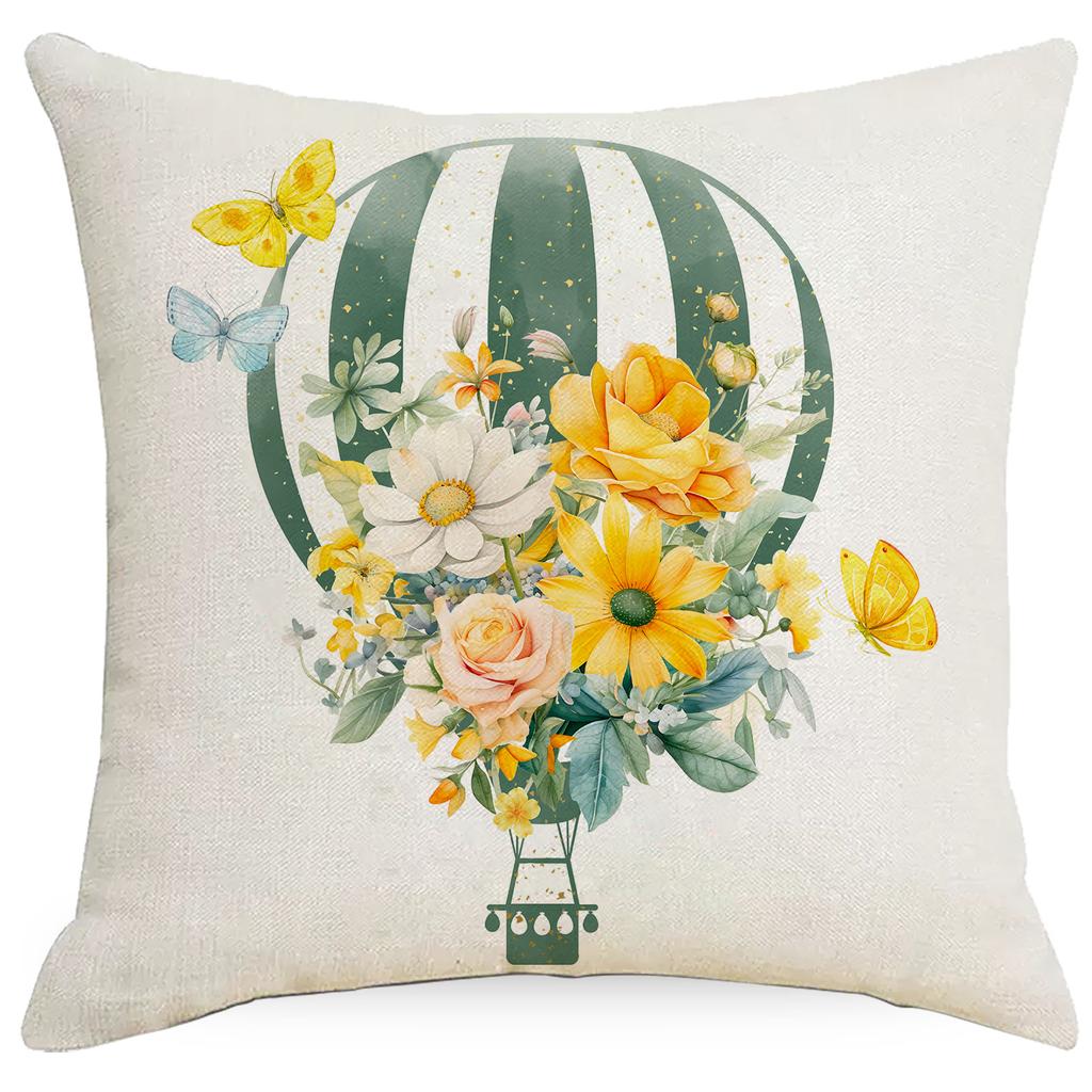 Neuer Frühlingsgelber Kleiner Wildblumen Kissenbezug Sofa Wohnzimmer Kissenbezug Kissenbezug Kissenbezug Dekoration