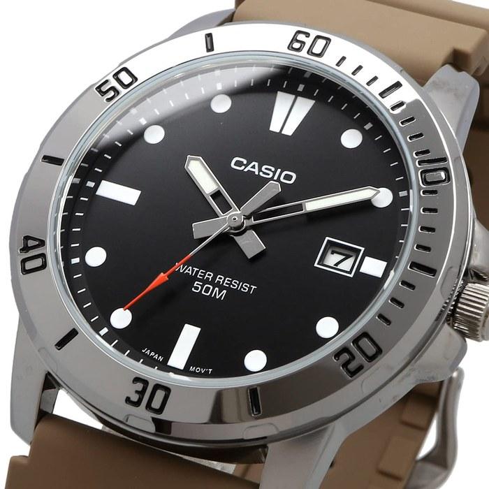 Casio Standard Analog Quartz Men's Watch MTP-VD01-5EV Military Khaki Beige