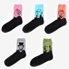 Men Socks Abstract Oil Painting Art Socks Cotton Wedding Socks Novelty Pattern Casual Crew Socks