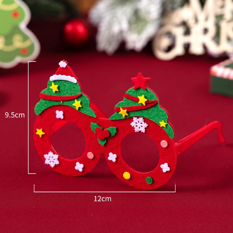 DIY Christmas Glasses Craft Kit for Kindergarten Parent-Child Activity