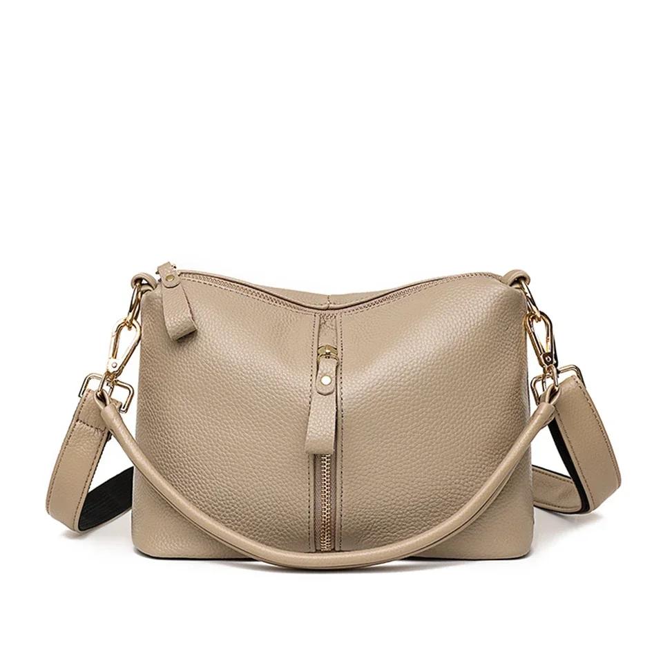 Borsa a Tote da Donna in Vera Pelle di Alta Qualità Lusso Morbida Pelle di Mucca Borse a Spalla Crossbody da Donna 2026 Fashi Borsa Messenger da Donna