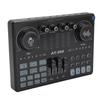 Professional Live Sound Card Mixer with LED Light Voice Changer Multiple Sound Effects Recording Sound Card for 48V