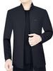 Men's Solid Color Jacket with Stand Baseball Collar - Spring 2026 Business Casual Style for Middle-Aged and Young Adults