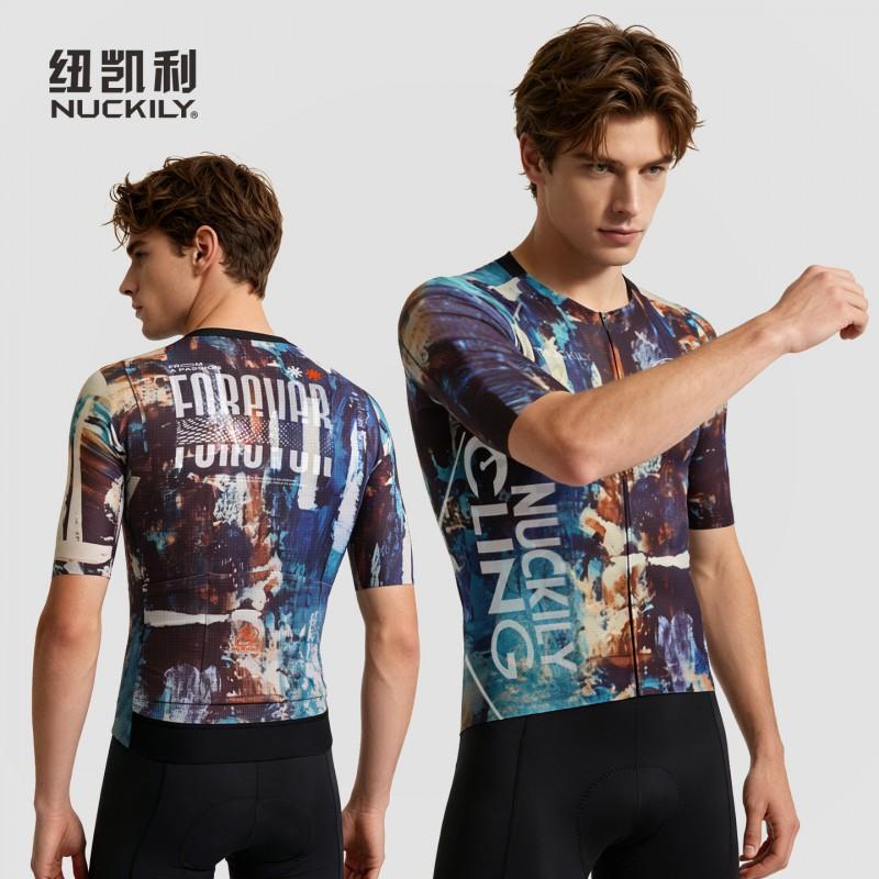 Mens Cycling Jersey Short Sleeve Mountain Road Bike Top Breathable Quick Dry Sportswear
