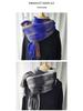 Women's 2024 Korean Style Plaid Snood: Versatile Thick Tassel Shawl for Autumn and Winter