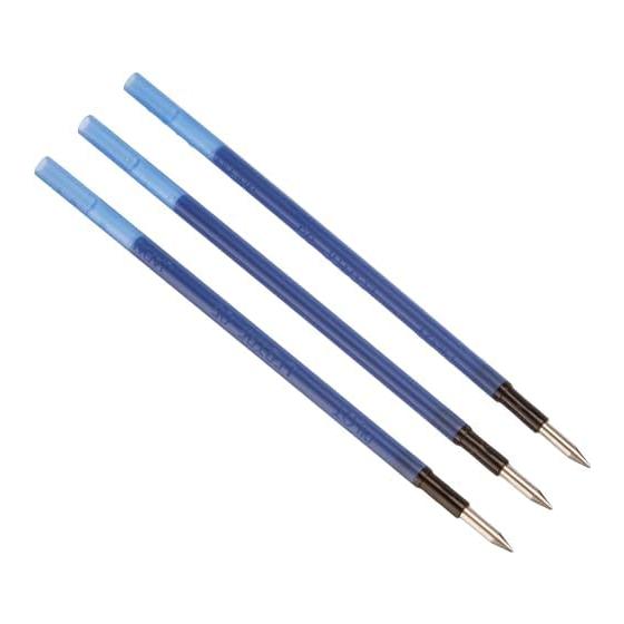 Pilot Refill Frixion Ballpoint Pen 0.5mm Slim Multicolor Type Blue 3 Pieces LFBTRF30EF3L