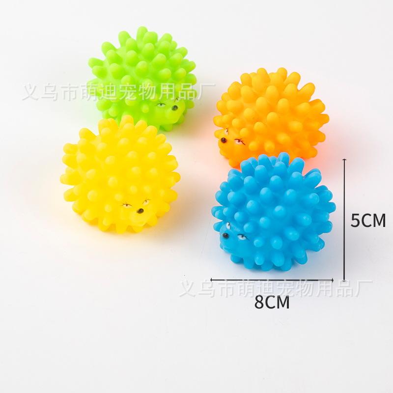 Pet small dog toy, durable chew toy, boredom-relieving sound ball, corgi and cat supplies No Packaging-Random Color
