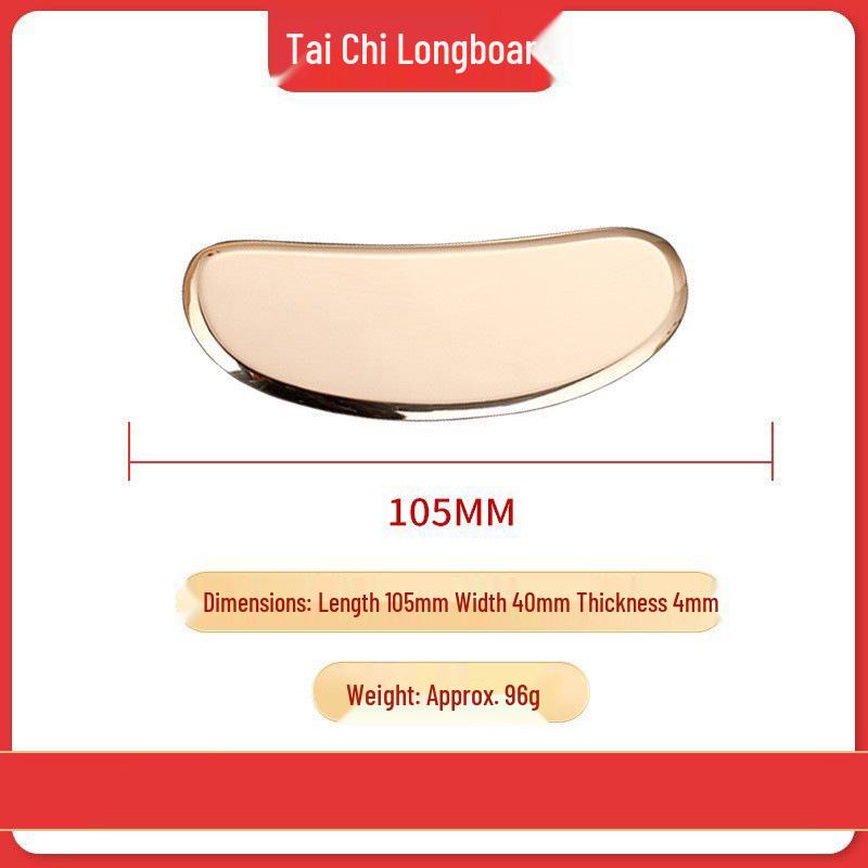 Pure Brass Tai Chi Gua Sha Board for Full Body Meridian Massage - Shoulder, Neck, Cervical Spine, Back