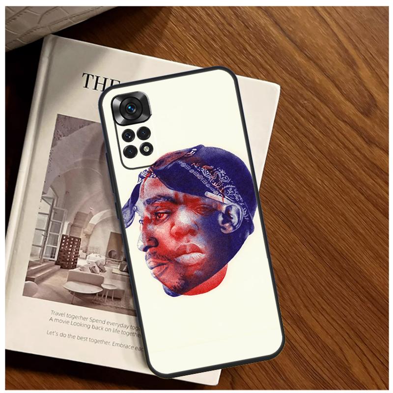 Rapper 2pac Singer Tupac Case For Xiaomi Redmi Note 13 14 9 10 11 12 15 Pro Plus Cover For Redmi 15 C 14C 10C 12C 13C