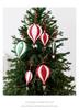 3D Hot Air Balloon Christmas Ornament: Red & Green Hanging Decoration for Holiday Festivities