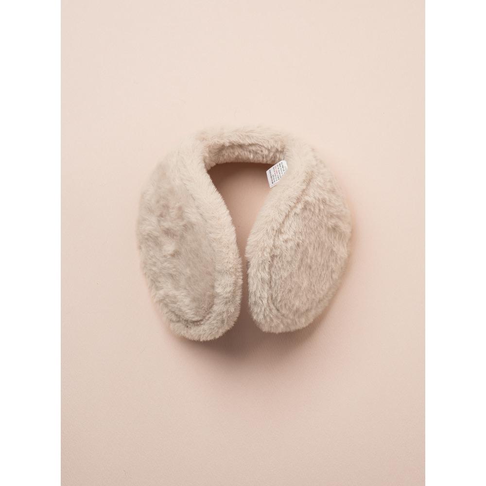 Daiso Big Size Fur Earmuffs Beige