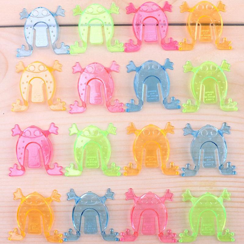 20/40/50PCS Transparent Bouncing Frogs 4.5cm Plastic Colorful Jumping Frogs Game Prizes Party Rewards Office Stress Reliever ZYF