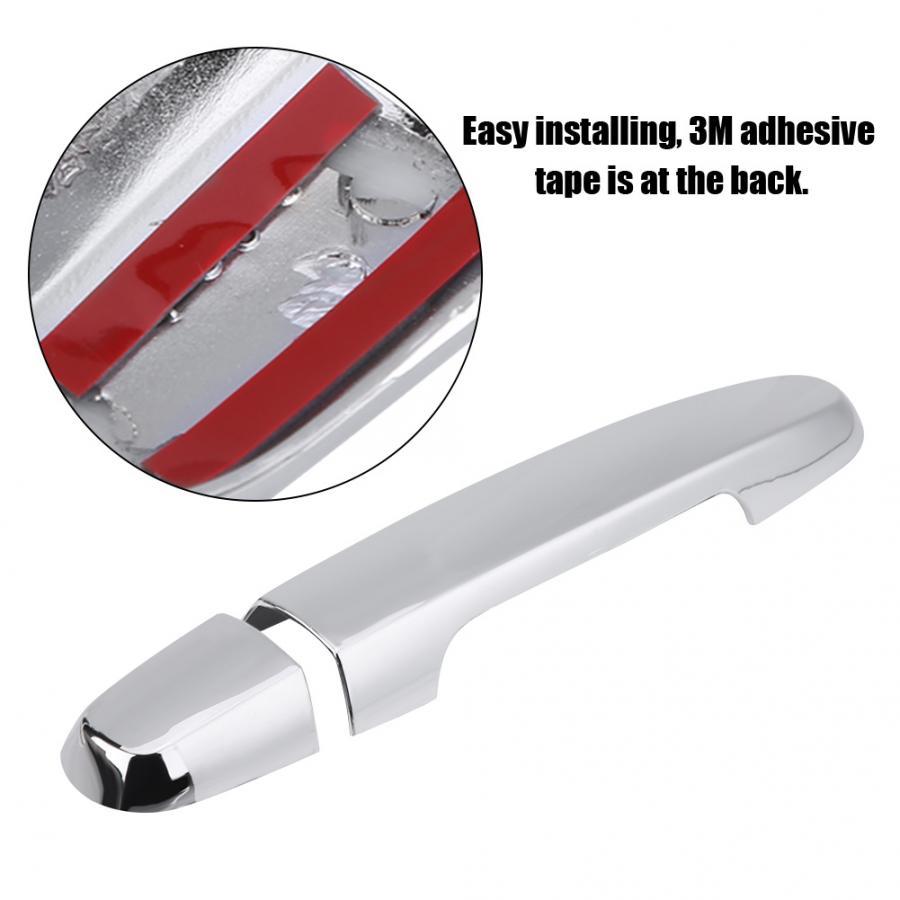 Chrome Side Mirror Cover + Door Handle Cover Trim Fit For Toyota RAV4 2006-2012