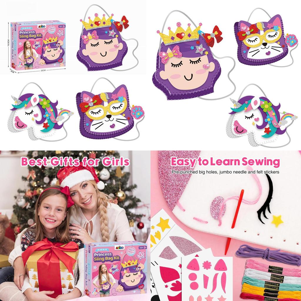 Diy Craft Bundle For Children Featuring Felt Fabric For Handmade Bags And Interactive Learning